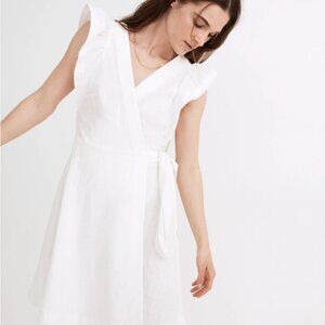 Madewell white wrap dress, size xs, NWT